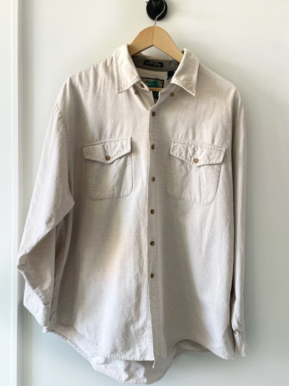Twin Bluff Outdoor Chamois Shirt 100% Cotton Cream XXL Heavyweight Workwear